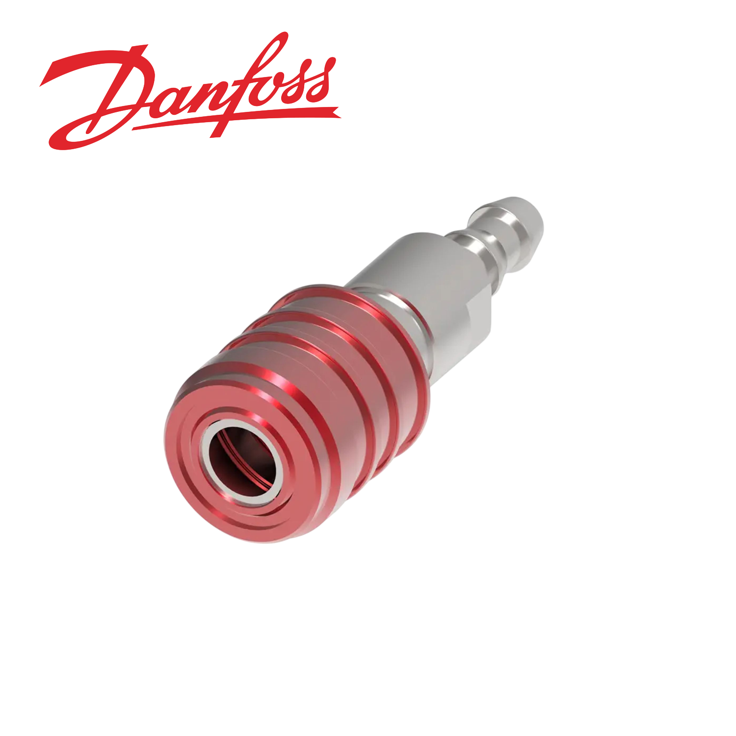 UDC Schnelltrennkupplung UQD02 Socket, 1/4 Hose Tail, Red