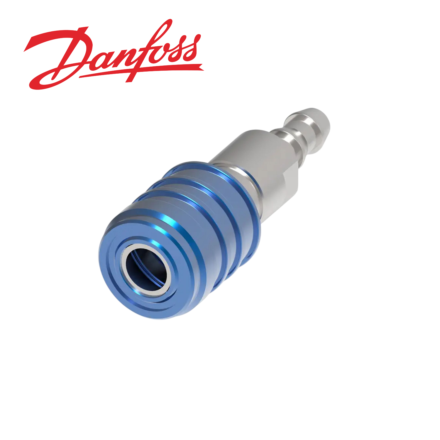 UDC Schnelltrennkupplung UQD02 Socket, 1/4 Hose Tail, Blue